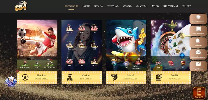 Bạn có thể tìm thấy poker tại sảnh live casino của c54